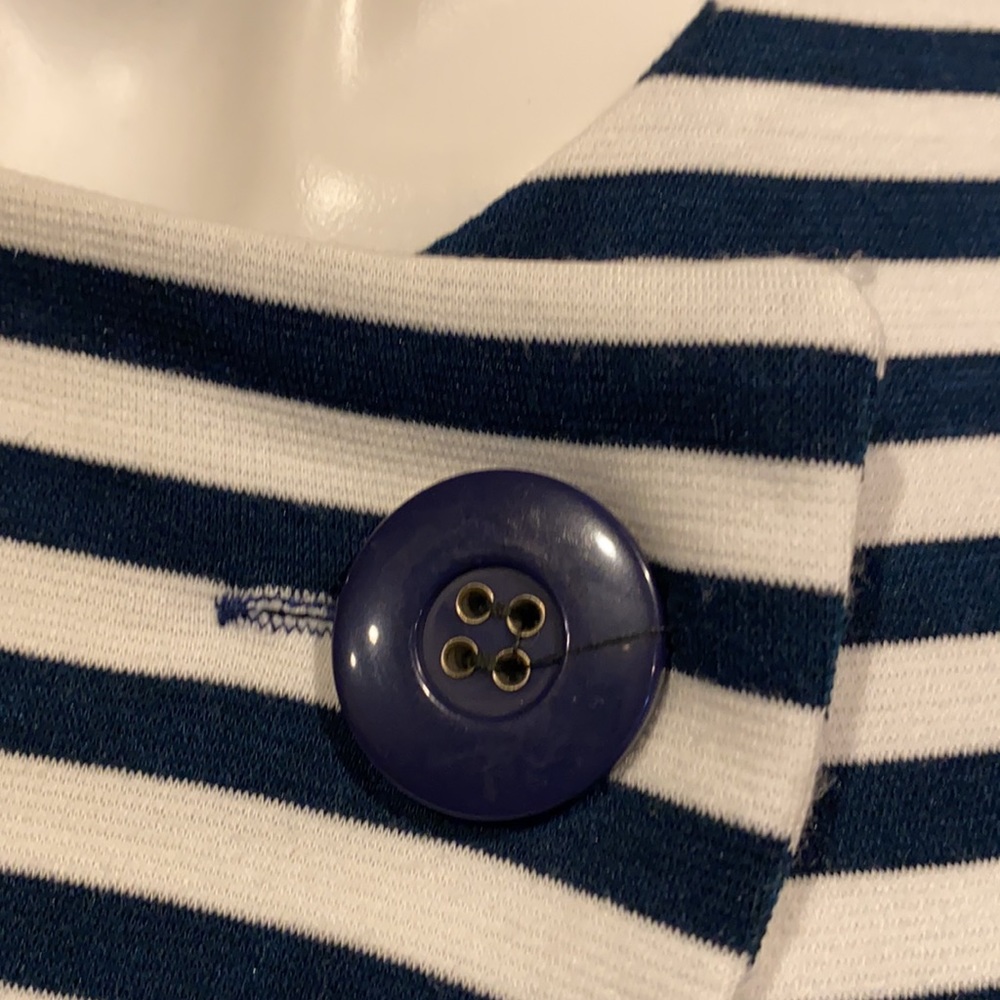 Erin London Navy & cream striped jacket - Picture 5 of 6